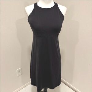 Patagonia Magnolia Spring Charcoal Black Sleeveless Dress M